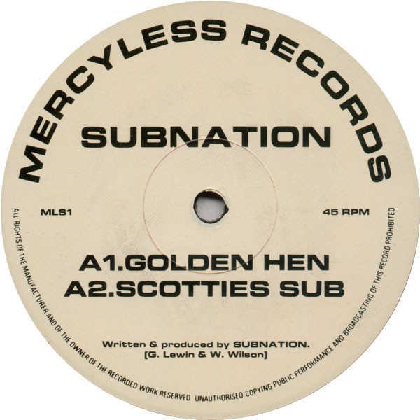 Subnation Golden Hen vynl record